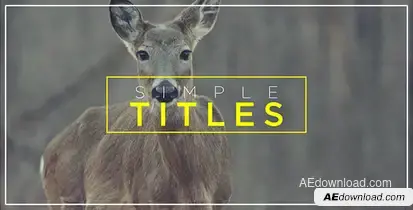 Minimal Transitions & Titles Openers template preview