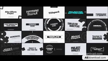 Minimal Typography Elements template preview