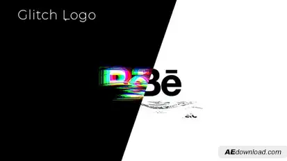 Minimal Wave Glitch Logo Logo Stings template preview