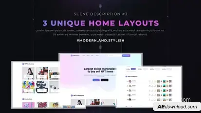 Minimal Website Presentation 2 Product Promo template preview