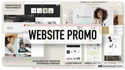 Minimal Website Promo Product Promo template preview