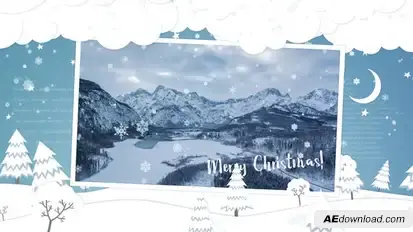 Minimal Winter Slideshow Video Displays template preview