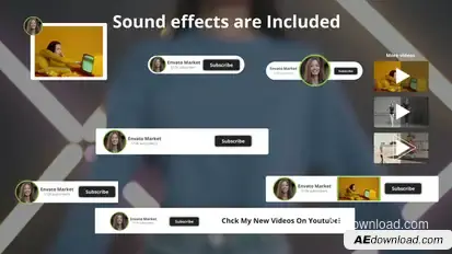 Minimal Youtube broadcast Elements broadcast-packages template preview