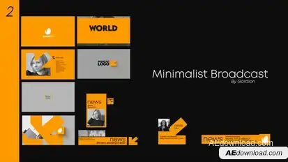 Minimalist Broadcast broadcast-packages template preview