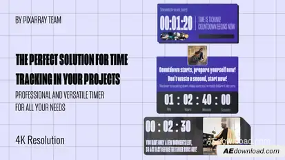 Minimalist Countdown Timer Pro Elements template preview