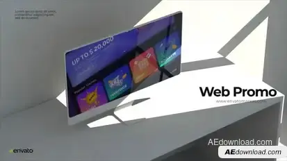 Minimalist Monitor Mockup V0.2 Video Displays template preview