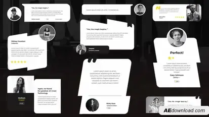 MInimalist Testimonial & Review Pack Elements template preview