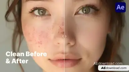 Minimalistic & Clean Before & After Comparison – Premiere Pro Template Video Displays template preview