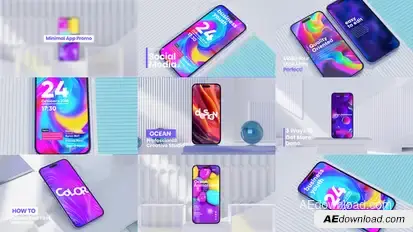 Minimalistic App Promo Product Promo template preview