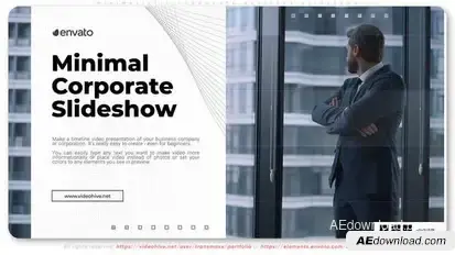 Minimalistic Corporate Business Slideshow Openers template preview