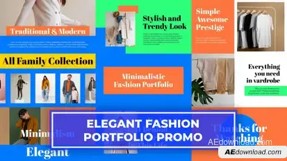 Minimalistic Fashion Portfolio Slideshow broadcast-packages template preview