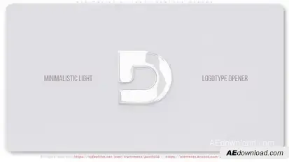 Minimalistic Light Logotype Opener Logo Stings template preview
