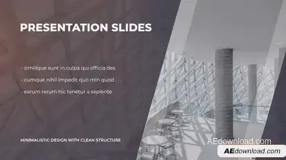 Videohive Minimalistic Presentation 23486013 Video Displays template preview