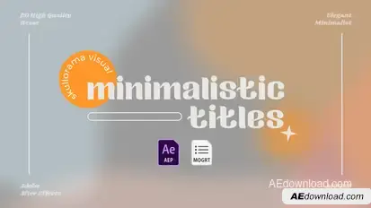 Minimalistic Titles Titles template preview