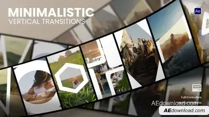 Minimalistic Vertical Transitions Elements template preview