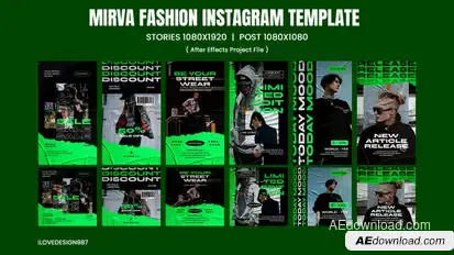 Mirva Fashion Instagram Product Promo template preview