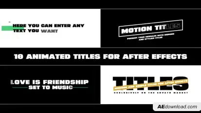 Miscellaneous Text Animations Titles template preview