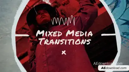 Mixed Media Transitions Elements template preview