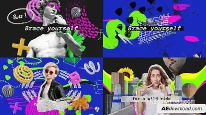Mixed Up Intro Reel Openers template preview