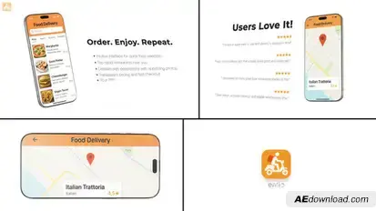 Mobile App 30s Presentation – Smartphone Mockup Animation Product Promo template preview