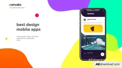 Mobile App Presentation Product Promo template preview