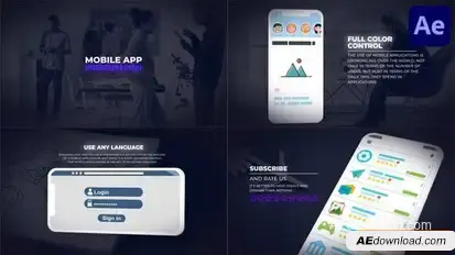 Videohive Mobile App Presentation for After Effects Openers template preview