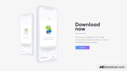Mobile App Promo Product Promo template preview