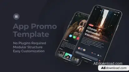 Mobile App Promo Product Promo template preview