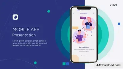 Mobile App Promo Product Promo template preview