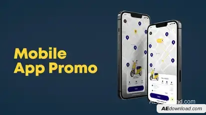 Mobile App Promo Product Promo template preview