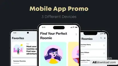 Mobile App Promo Product Promo template preview