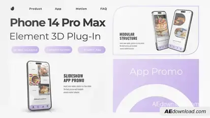 Mobile App Promo Product Promo template preview
