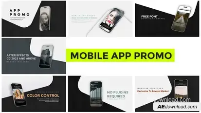 Mobile App Promo Product Promo template preview