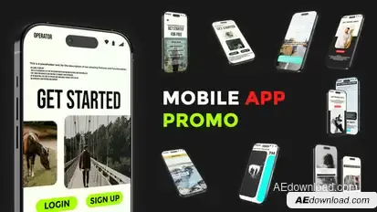 Mobile App Promo Product Promo template preview