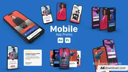 Mobile App Promo Product Promo template preview
