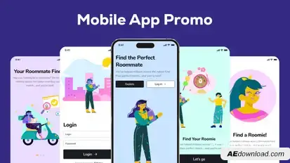Mobile App Promo Product Promo template preview
