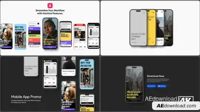 Mobile App Promo Product Promo template preview