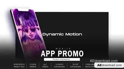 Mobile App Promo - Dynamic Fast B102 Product Promo template preview
