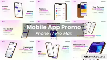Mobile App Promo | Phone 17 Pro Max Product Promo template preview
