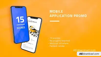 Mobile Application Promo Product Promo template preview