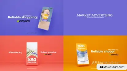 Mobile Market Promotion Product Promo template preview