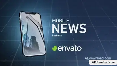 Mobile News broadcast-packages template preview