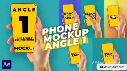 Mobile Phone Mockup Pack - Angle 1 Elements template preview