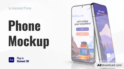 Mobile Phone Screen Mockup Product Promo template preview