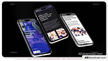 Mobile Phones - App Demonstration Product Promo template preview
