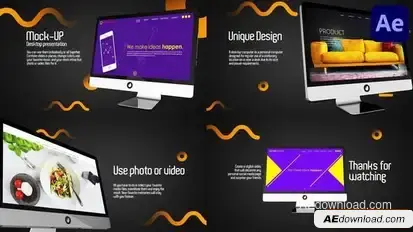 Mock Up Desktop Presentation | After Effects Openers template preview