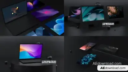 Mockup Device Presentation for After Effects Product Promo template preview