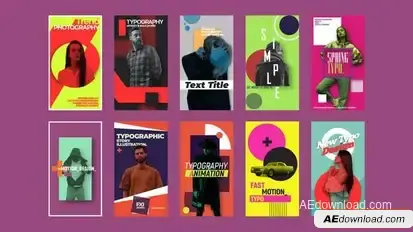 Modeling Instagram Stories Openers template preview