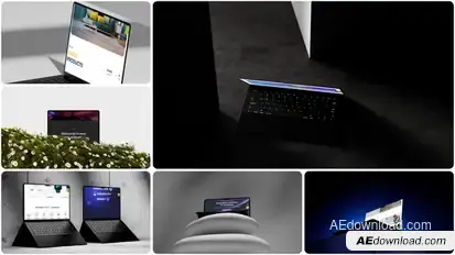 Modern 3D MacBook Mockups Scene Kit – Minimal Laptop Display Templates for UI/UX Presentation Product Promo template preview