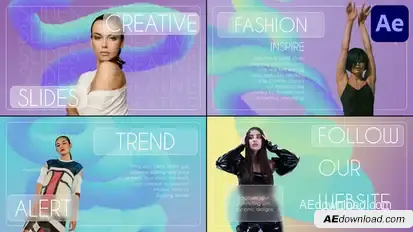 Modern Abstract Slides for After Effects Openers template preview